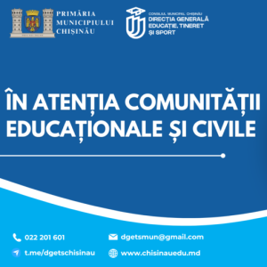 În atenția comunității educaționale și civile
