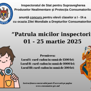 Concurs de creativitate pentru copii „Patrula micilor inspectori”
