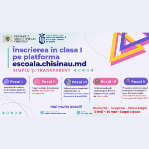 Campania de informare privind înscrierea copiilor în clasa I pentru anul școlar 2025-2026