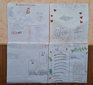 Momente de colaborare în cadrul proiectului ,,Cartea -prietena mea”