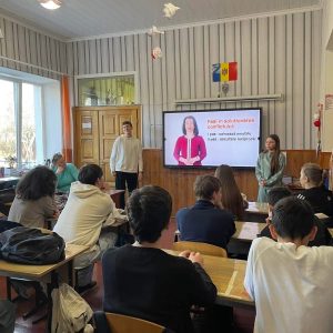 În perioada 24.11.2025-28.11.2025, membrii Consiliului Elevilor din IP Gimnaziul nr.42 au mers în clase și au desfășurat lecții interactive dedicate prevenirii conflictelor