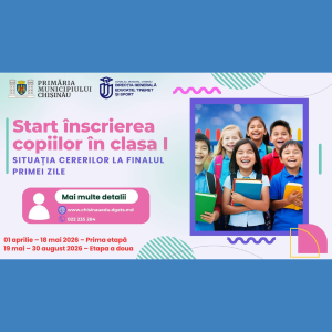 📢🎒 A fost dat startul înscrierii în clasa I pentru anul de studii 2026–2027!