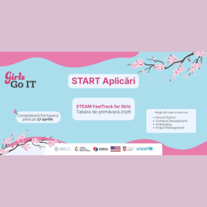 Start înscrieri la Tabăra de Primăvară GirlsGoIT 2026!
