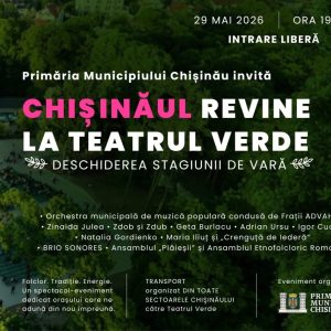 🎭🌿 Teatrul Verde își redeschide stagiunea de vară printr-un spectacol grandios la Chișinău! 🌟🎶