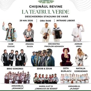 Pe 29 mai, Teatrul Verde își redeschide porțile cu un concert extraordinar!