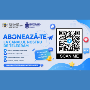 Fii mai aproape de tot ce se întâmplă în educația, tineretul și sportul din municipiul Chișinău!