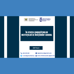 În atenția comunității educaționale!